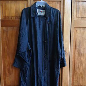 EAST WEST black rain coat sz 20 woman's